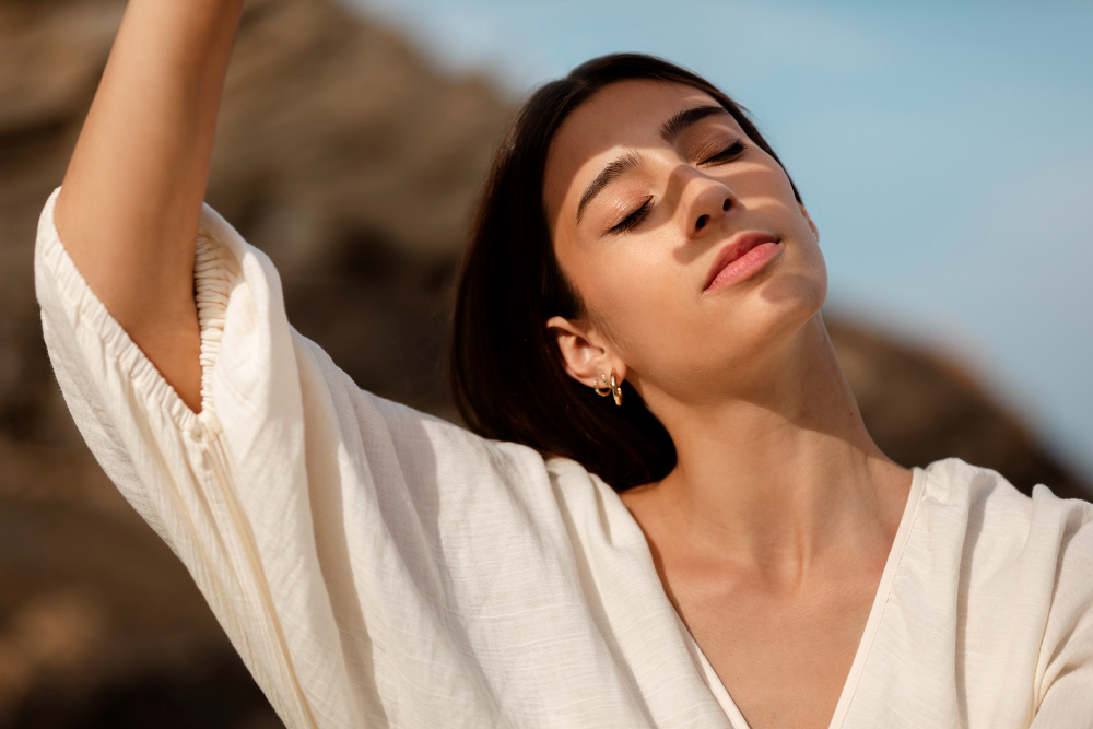 women in sun